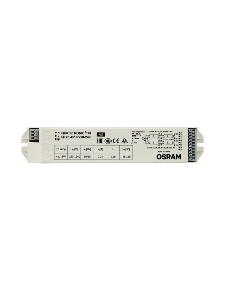 OSRAM - 4008321863362 - QTZ8 4X18/220-240 OSRAM Ballast électronique pour tubes T8 