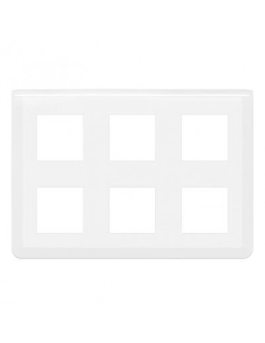 Legrand - 078832L - Plaque de finition Mosaic pour 2x3x2 modules blanc