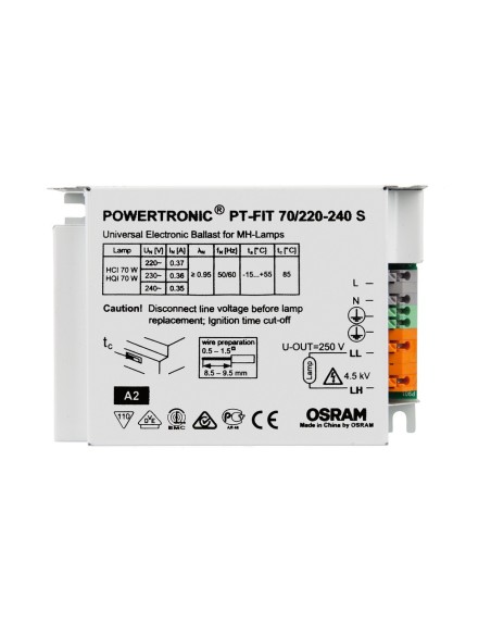 OSRAM - 4008321386649 - PT-FIT 70/220-240 S OSRAM Ballast électronique pour lampes HPD 