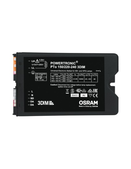 OSRAM - 4008321956385 - PTO 150/220-240 3DIM OSRAM Ballast électronique pour lampes HPD 