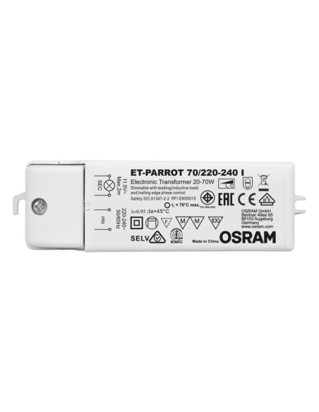 OSRAM - 4008321111593 - ET PARROT 70/220-240 I OSRAM Transformateur électronique pour lampes halo 12V 