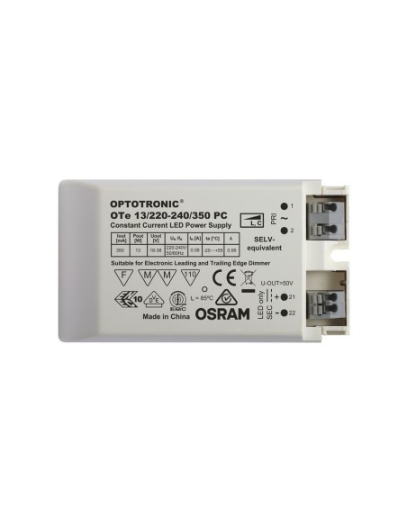 OSRAM - 4052899105324 - OTE 13/220-240/350 PC OSRAM Driver phase-cut pour luminaires et modules LED 