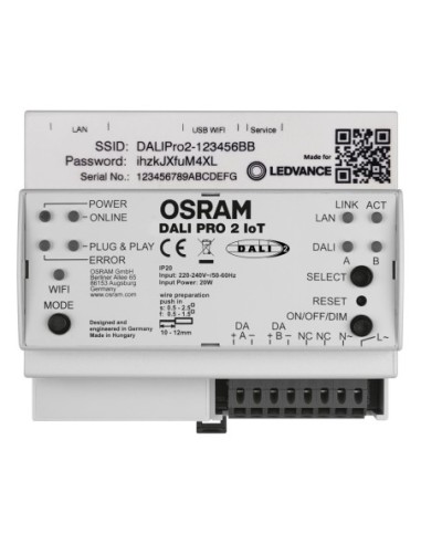 OSRAM - 4052899627079 - DALI PRO 2 IOT Contrôleur pour systèmes de gestion de l'éclairage 