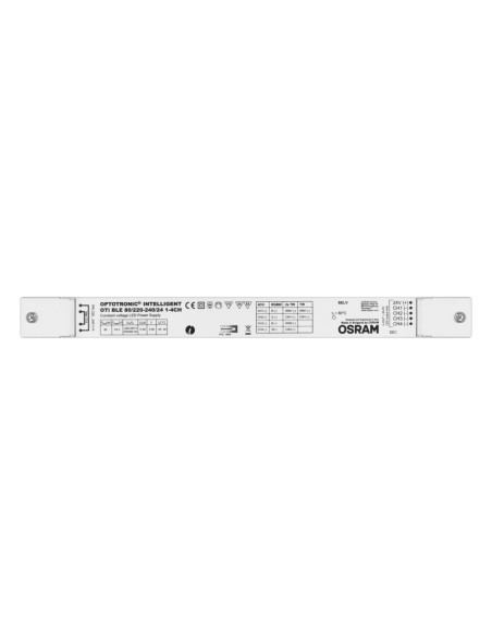 OSRAM - 4062172046558 - OTI BLE 80/220-240/24 1-4CH VS20 OSRAM Driver et contrôleur pour ruban LED RGBW 