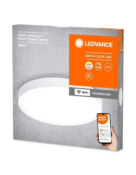 LEDVANCE - 4058075572935 - LEDVANCE Smart+ WF ORBIS DL SF RD400 TW WT 