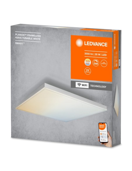 LEDVANCE - 4058075484375 - LEDVANCE Smart+ WF PlanonFrameless 40x40 TW 2300lm