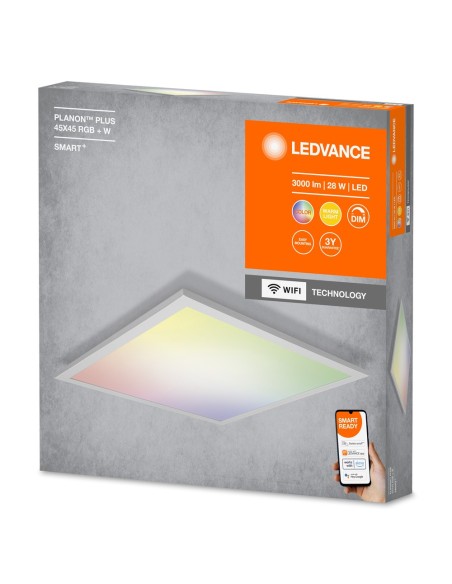 LEDVANCE - 4058075525221 - LEDVANCE Smart+ WF PLANON PLUS 45X45 RGBW