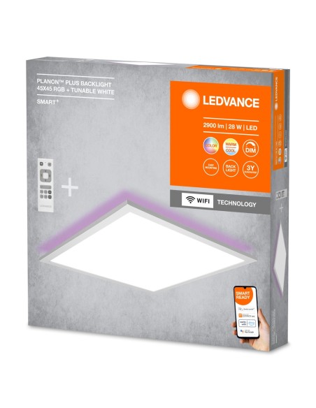 LEDVANCE - 4058075650152 - LEDVANCE Smart+ WF PLANPLUSBL45X45 REM RGBTWWT