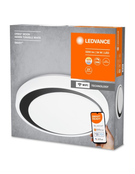 LEDVANCE - 4058075486386 - LEDVANCE Smart+ WF Orbis Ceiling Moon 30W argt TW 3300lm