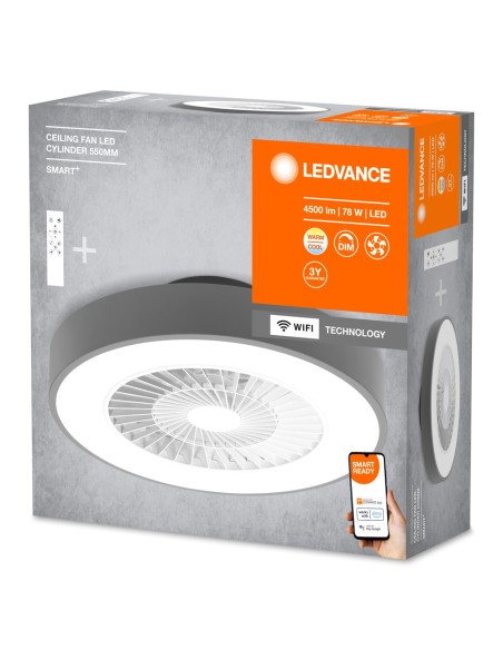 LEDVANCE - 4058075572577 - LEDVANCE Smart+ WF CEILING FAN CYL REM TWGR