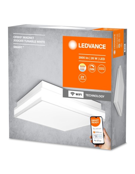 LEDVANCE - 4058075572652 - LEDVANCE Smart+ WF ORBISMAGNET 300X300TW WT