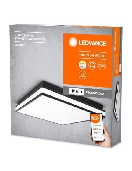 LEDVANCE - 4058075572751 - LEDVANCE Smart+ WF ORBISMAGNET 450X450TW BK