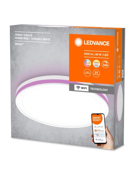 LEDVANCE - 4058075573871 - LEDVANCE Smart+ WF ORBIS CIRCLE460 RGBTW WT