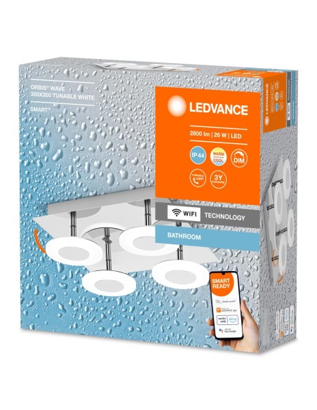 LEDVANCE - 4058075573901 - LEDVANCE Smart+ WF ORBIS WAVE300SQ IP44TWCR