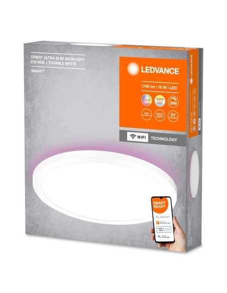 LEDVANCE - 4058075752719 - LEDVANCE Smart+ WF ORBIS UL SLIM BL 235 RGBTW BLANC