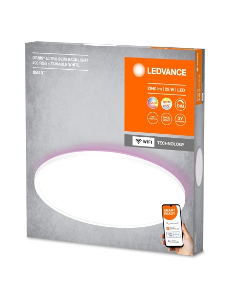 LEDVANCE - 4058075752764 - LEDVANCE Smart+ WF ORBIS UL SLIM BL 400 RGBTW BLANC