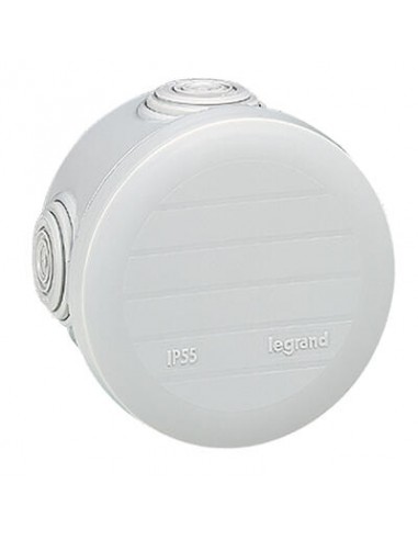 Legrand 092002 - Boîte de dérivation ronde Plexo IP55 IK07 - Ø70 × 45 mm - gris