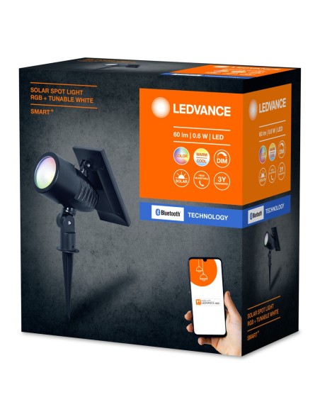 LEDVANCE - 4058075763883 - LEDVANCE Smart+ BT Outdoor Solar Spot Light RGBTW