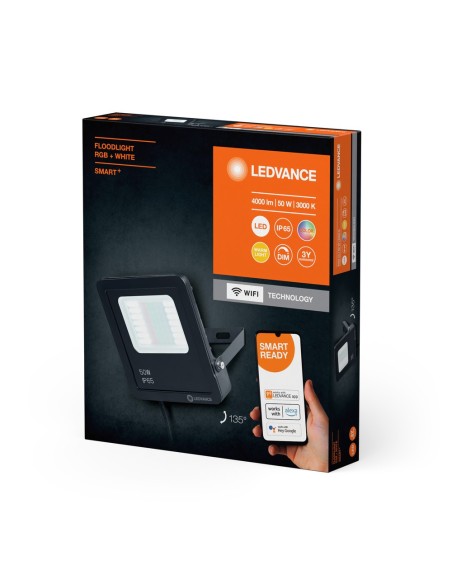 LEDVANCE - 4058075831438 - LDV Smart+ WiFi FLOOD 50W RGBW 4000lm