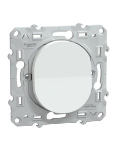 SCHNEIDER - S320206 - Ovalis - bouton poussoir à fermeture - 10A Blanc