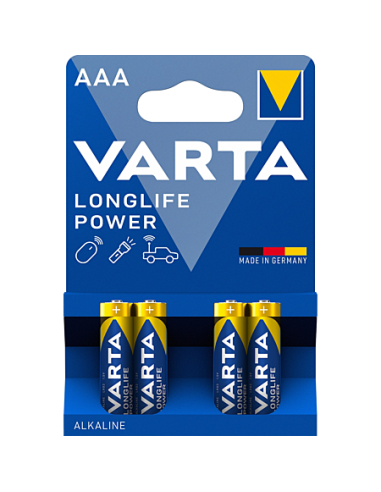 Varta - piles LR03/AAA Blister x 4 lot de 4