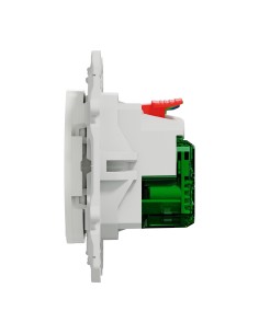 Schneider - S520089 - ODACE - prise affleurante + USB C 10.5W - blanc 2