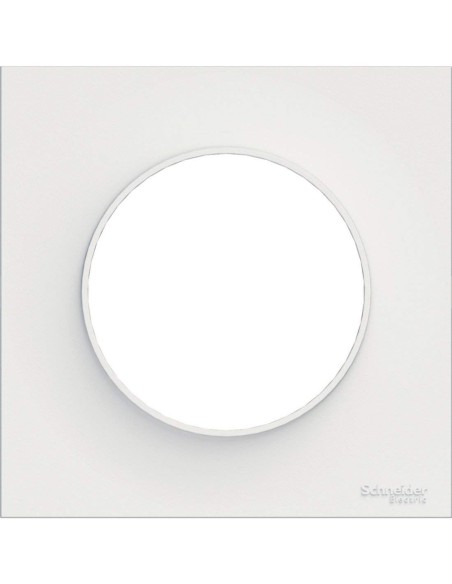 Lot de 20 plaques Odace Styl blanches 1 poste | S520702x20