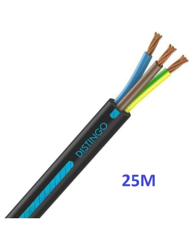 Câble U-1000 R2V 3G6 mm² – Couronne de 25 mètres