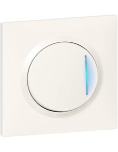 LEGRAND - 90319221 - bouton poussoir - lumineux - complet - blanc - legrand dooxie