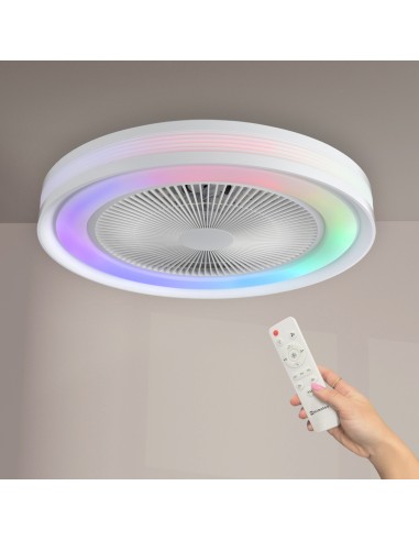 Ventilateur de Plafond LED Colors CCT+ RGBIC 36W - Ledme BRLM8830