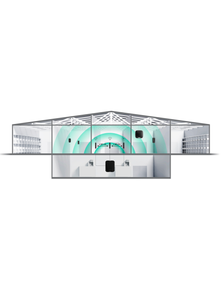 Ajax - AJ-HUBBP-W - Centrale d'alarme sans fil niveau 2 Double carte SIM 4G / Maisons vides ou sites isolés