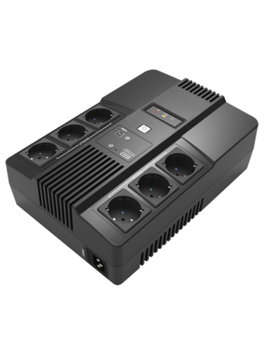 Brico Elect - UPS600VA-6 - Onduleur monophasé interactif en ligne Puissance 600VA/360W