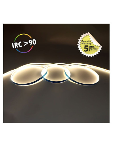 Miidex - 100516 - BANDEAU LED COB  3000K 5M 9W/M 24V
