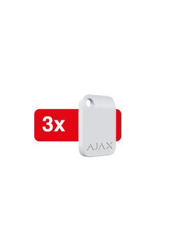 AJAX - AJ-TAG-WX3 - Badge d'accès Ajax lot de 3