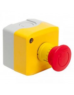 Schneider - xalk178 - Harmony XAL - boite jaune arrêt urgence rouge - pousser tourner - 1O - Ø40