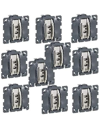 Legrand - CL10067001 -  Boîte de 10 Mécanismes Interrupteur ou Va et Vient - 067001 6A