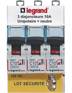 Legrand DNX³ – Multipack 3 Disjoncteurs 10A à Vis