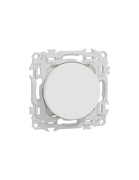 Va-et-vient ou poussoir Odace blanc craie Schneider S920204