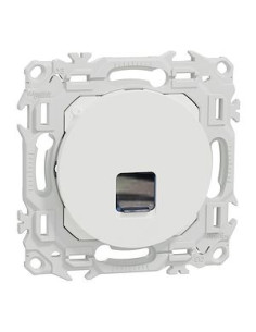 Prise RJ45 Cat6 UTP Odace blanc craie Schneider S920475