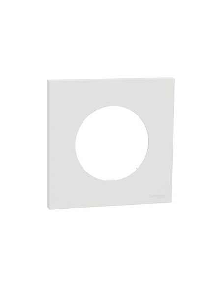 Plaque Odace 1 poste blanc craie Schneider S920702