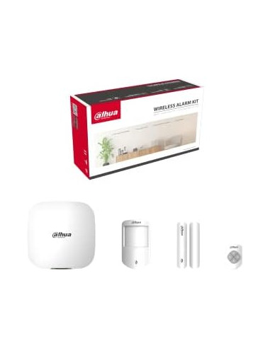 Dahua - DHI-ART-ARC3800H-03-FW2(868) - Kit d'alarme Hub 2 (Ethernet, 4G, WiFi), détecteur PIR, contact magnétique, porte-clé