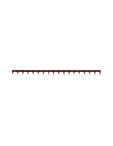 Harger - KB163PG - Barre de pontage 1P 63A languette 10mm² bleu 18M