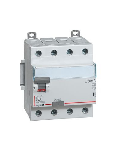 Legrand 411676 – Interrupteur différentiel DX³-ID 4P 63A type A