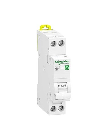 Schneider - R9PFD620 - Resi9 - disjoncteur modulaire - 1P+N - 20A - courbe D - peignable