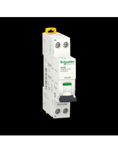 Schneider Electric - A9P54616 - Acti9 iC40N disjoncteur 1P+N 16A courbe C 6kA/10kA