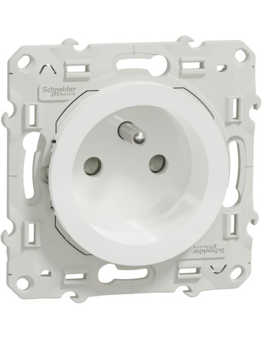 Lot de 40 Prises 2P+T Odace Blanc – Schneider