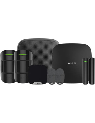 AJAX - XJ-VNWY-K8GZ - AJAX Systems Kit de démarrage d'alarme sans fil 2G+LAN pour appartements