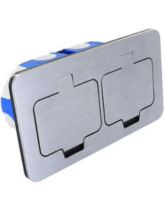 BLM - 852065 - Prise étanche IP55 double poste rectangulaire 2P+T