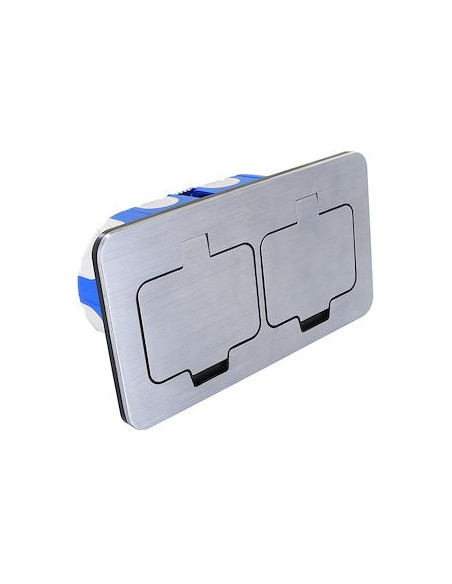 BLM - 852065 - Prise étanche IP55 double poste rectangulaire 2P+T