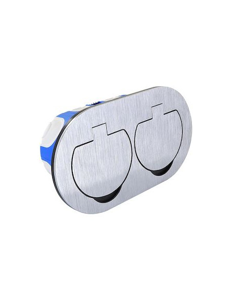 BLM - 852165 - Prise étanche IP55 double poste ovale 2P+T